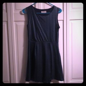 Boutique pleather mini dress. Dark blue, adorbs.